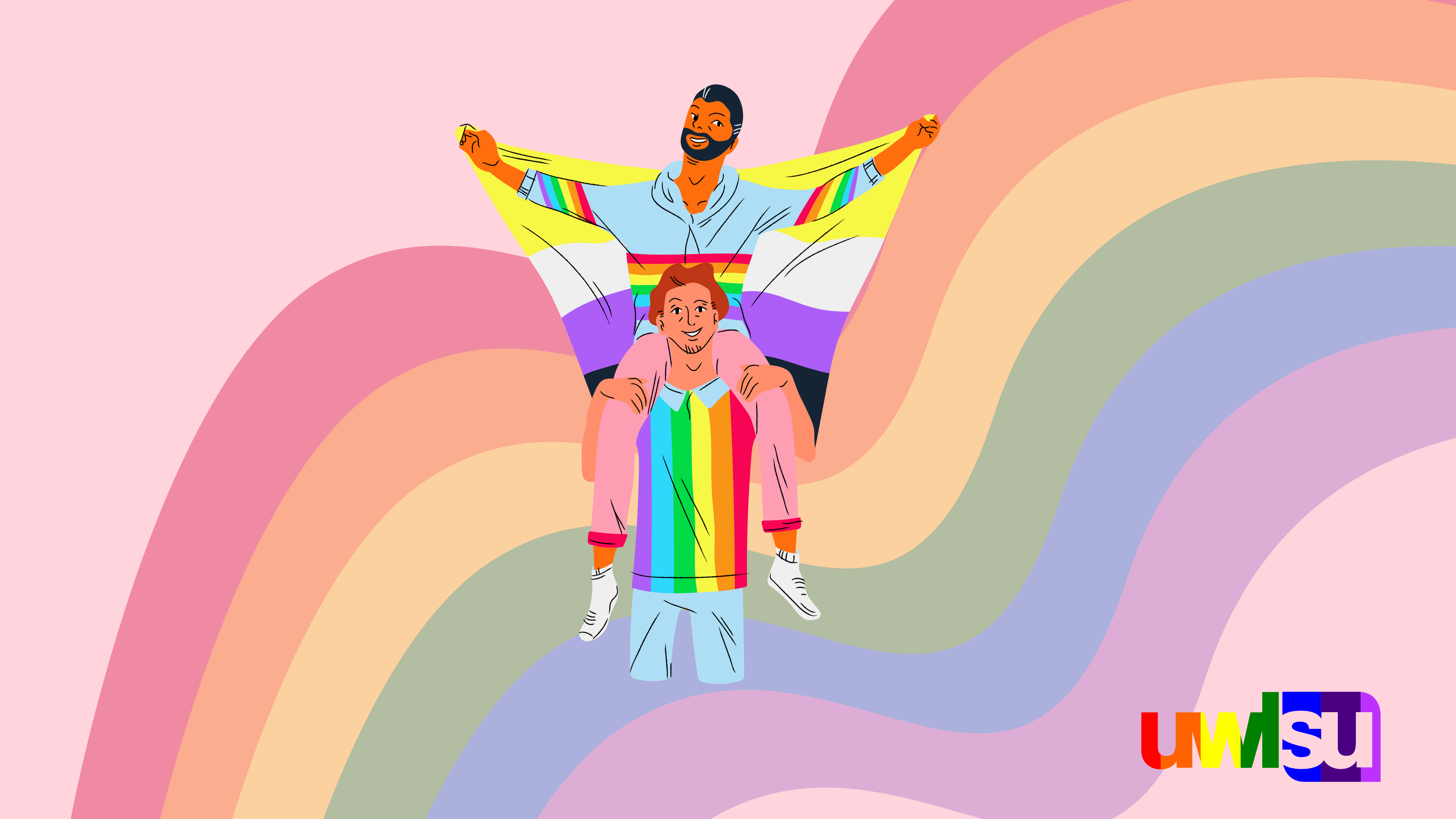 People enjoying PRIDE