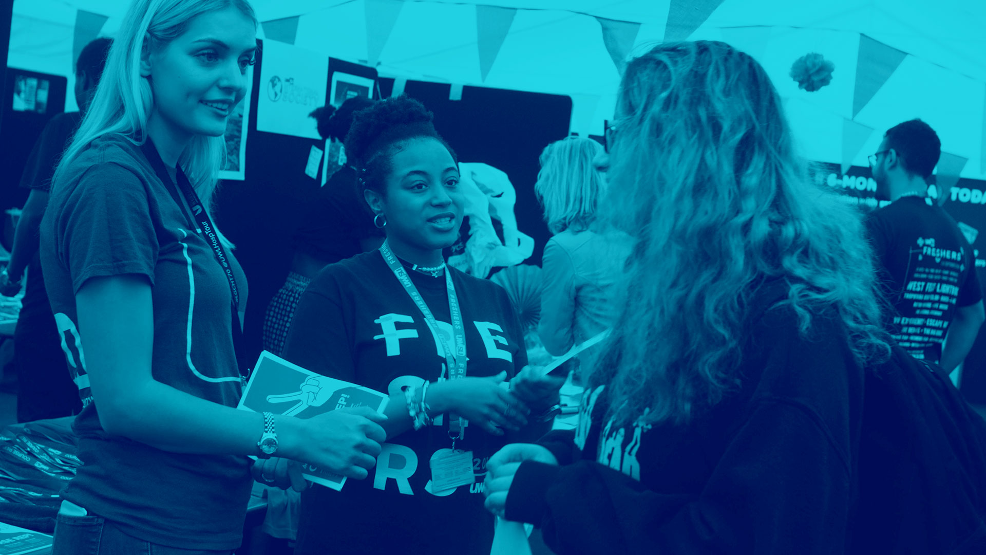 Student talking to a student